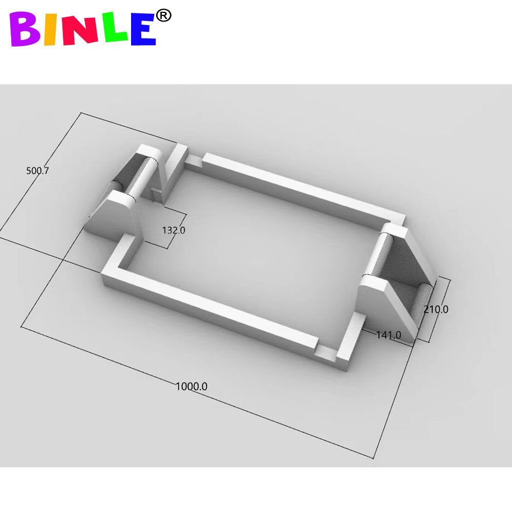 15mLx8mW ( 50x26ft) with blower Blow Up Inflatable Football Pitch Inflatable Football Soccer Field Air Inflated Sports Court Arena New Sports Game Fac