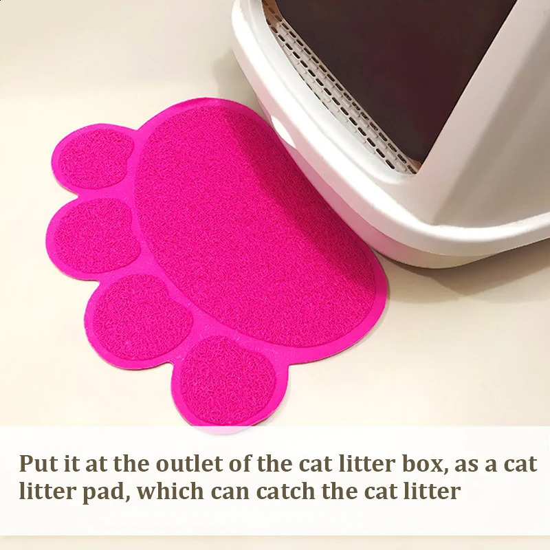 KOMMILIFE Silicone Pet Mat For CatS NonSlip Cat Bowl Pad Feeding Placemat Litter Accessories 250312