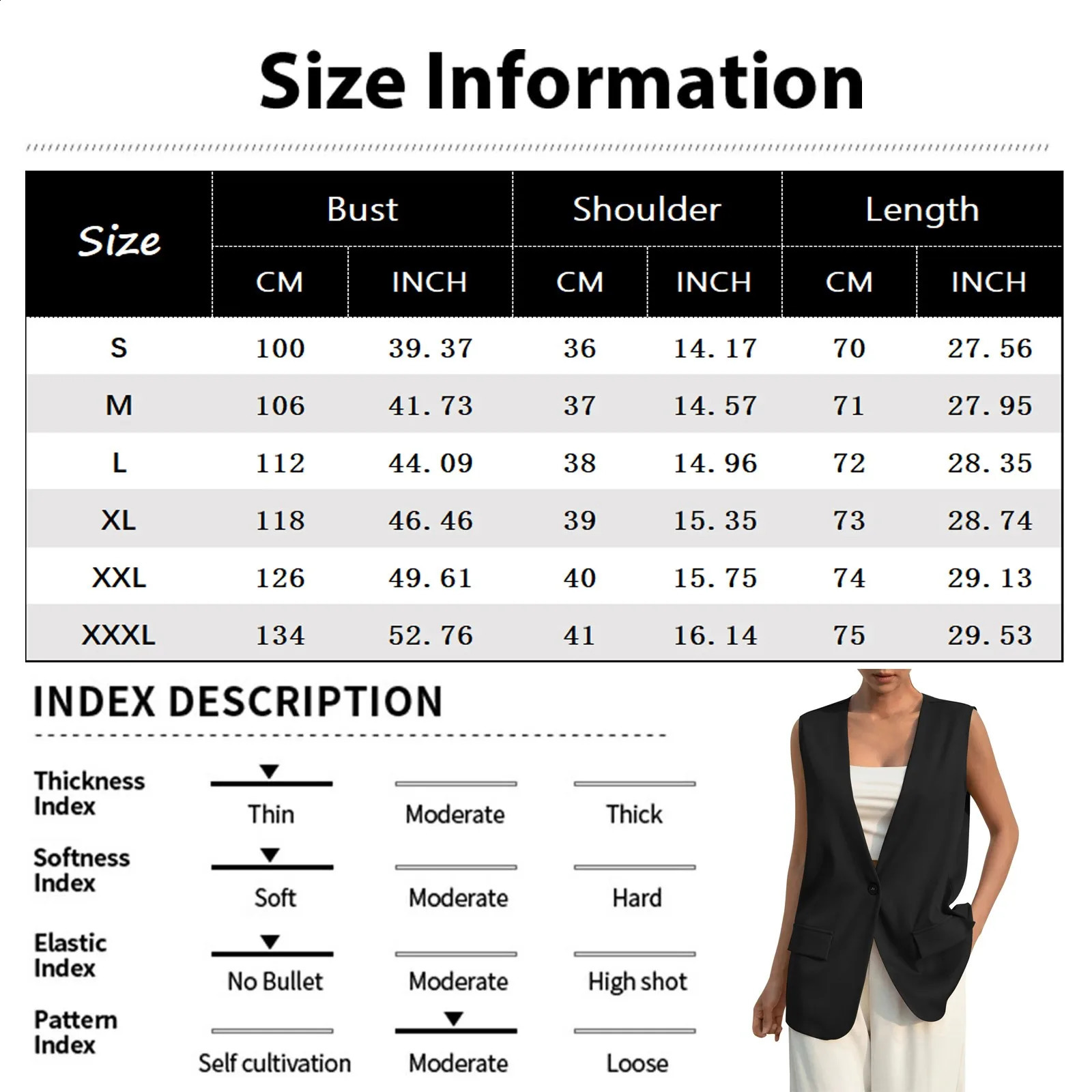 Fashion n set womens retro Vneck work casual loose jacket solid color single button sleeveless thin 250319
