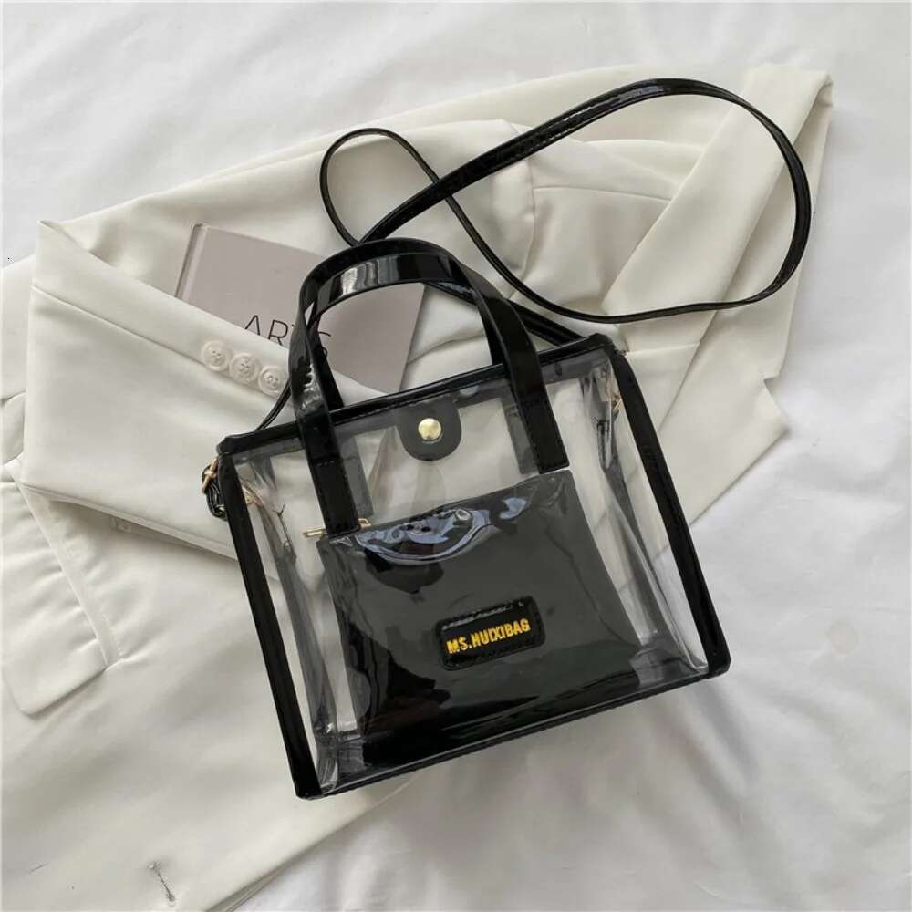 2025 New Oblique Shoulder Detachable Shoulder Strap Sports Field Approved Bag Designer Women's Transparent Wallet Trendy Shoulder Bag