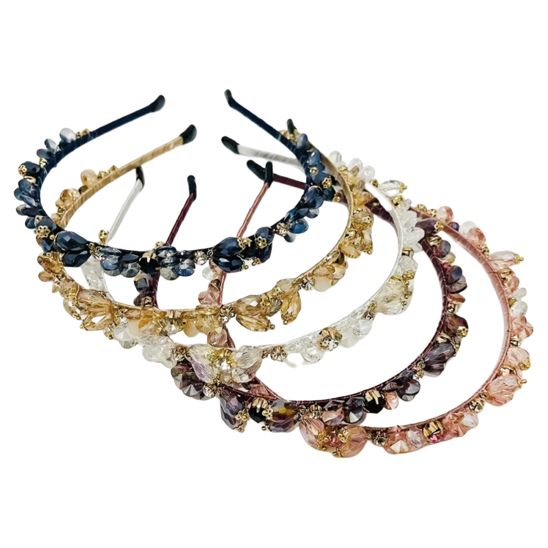 Chic Women's Faux Crystal Hair accessory Ideal for Bridal Parties and Special Occasions