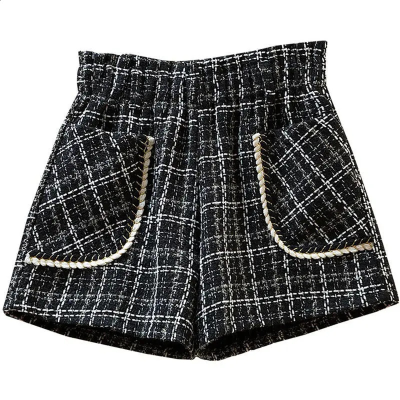 Spring Girls Fashion Plaid Shorts Baby Kids Children Clothes 100-160cm 250319