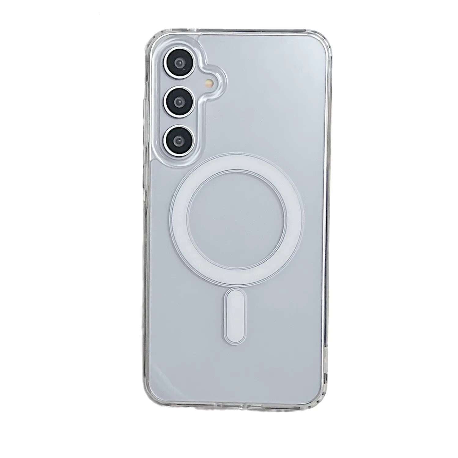 Mobile Phone Transparent TPU Magnetic Protective Case for Samsung A56 A36 A15 S23 S24 S25 Ultra S22Plus
