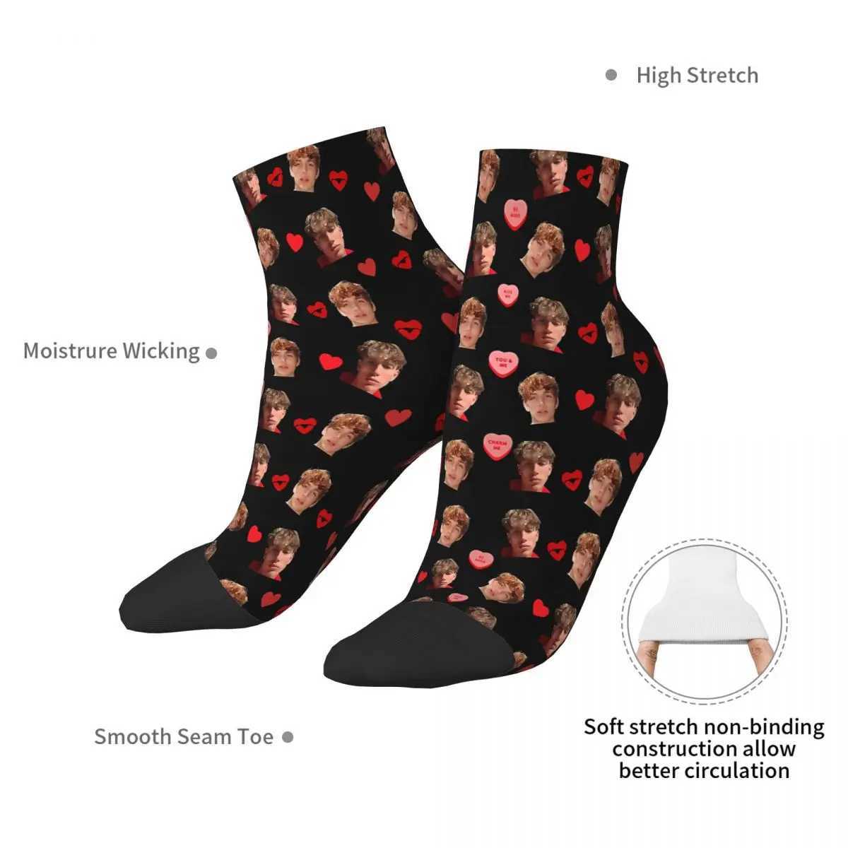 Love Vinnie Hacker Ankle Socks Mens and Womens Winter Long Socks X250319