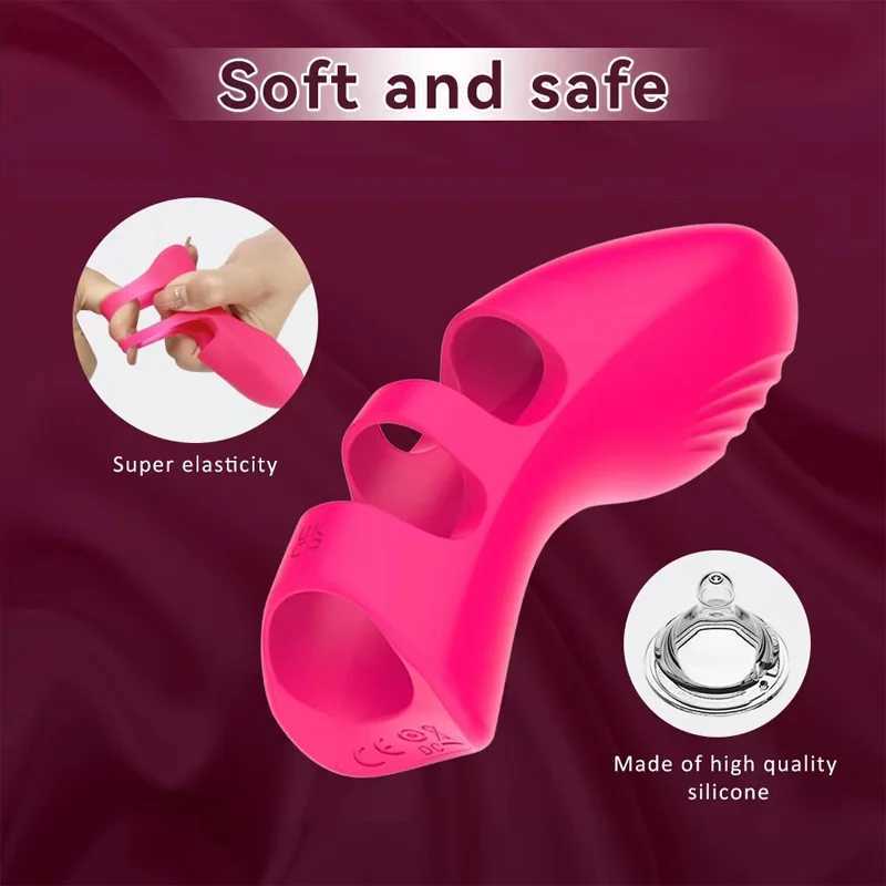 Finger Vibrator For Female Clitoral G Spot Stimulator Nipple Massager Sexual Plea Mini Couple Sex Toy For Women Adults 18 W250319