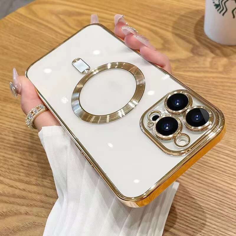clear Magnetic 16 Pro Max Magnet case Support Wireless Charging Phone Cases for iPhone 15 14 11 12 13
