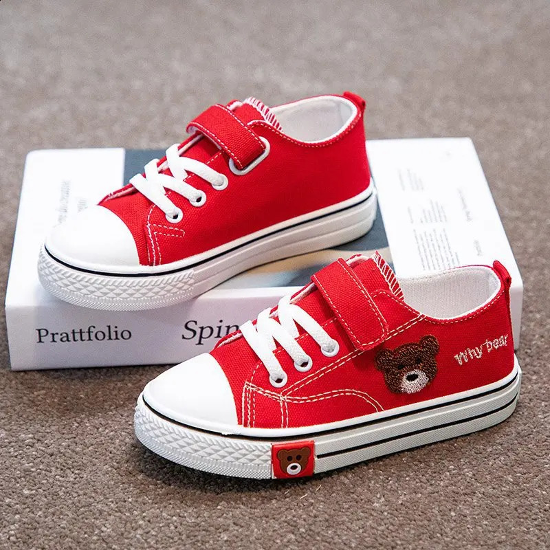Mens and Womens Shoes Spring Childrens Canvas Shoes Little Girls Casual Board Shoes Boys Sports Small White Shoes 250319