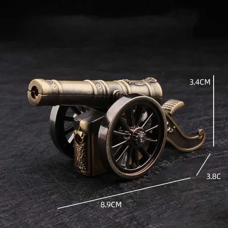 New Mini Retro Lighter Refillable Butane Gas Lighters Windproof Torch Flame Novelty Vintage Unique Gift Smoking AccessoriesC250319