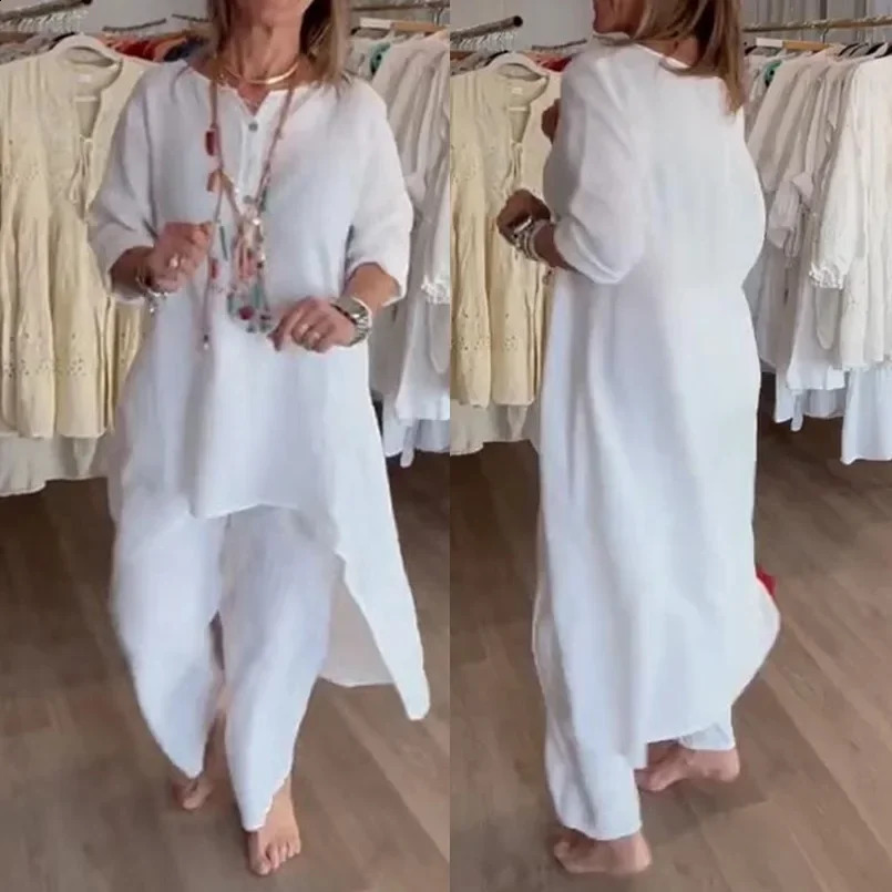 Women Pants Set Two Piece Set Spring Plus Size Jacket Y2k Mom Tops Suits Jogging Vintage Wide Leg Patchwork Y2k Streetwear 250319