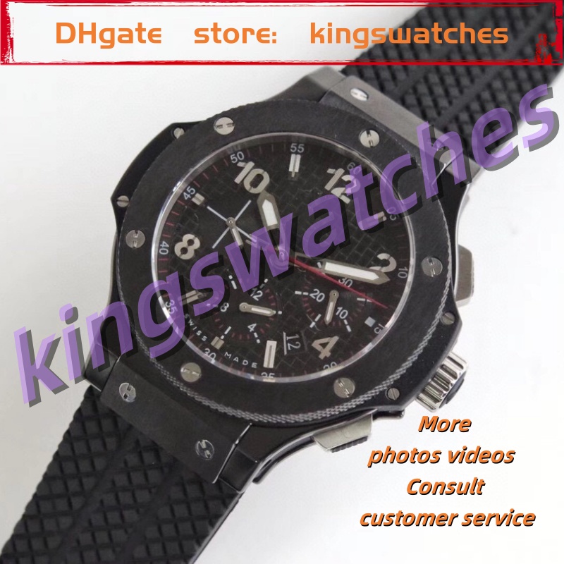 U1 AAA Top Designer Watch Automatic Movement Rubber Strap Night Light Waterproof 100M Sports and Leisure Watch Fashion Watch Gift 44mm BigBangwatches