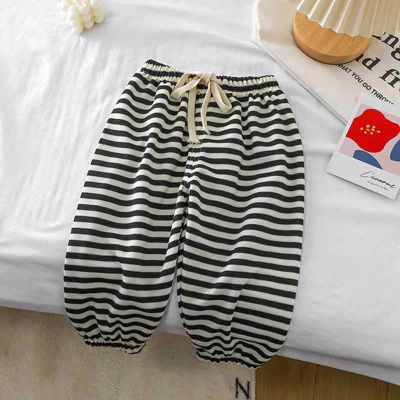 2024 Summer Childrens Pnats Childrens Korean Mosquito Pants Boys and Girls Baby Casual Coat Sports PantsT250318