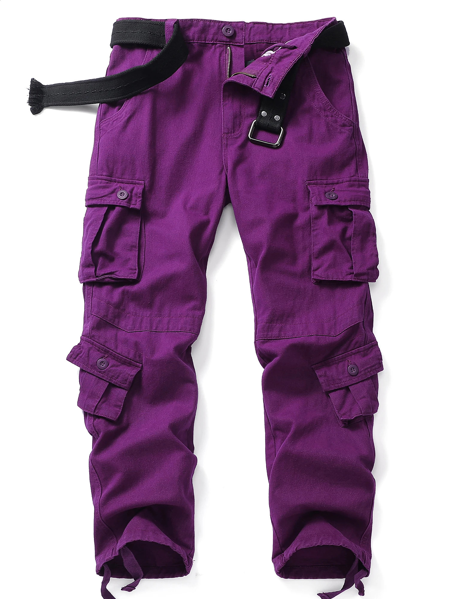 AKARMY Mens Cargo Pants Camo Tactical with Multiple Pockets for Outdoor Travel Work Hiking No Belt 250319