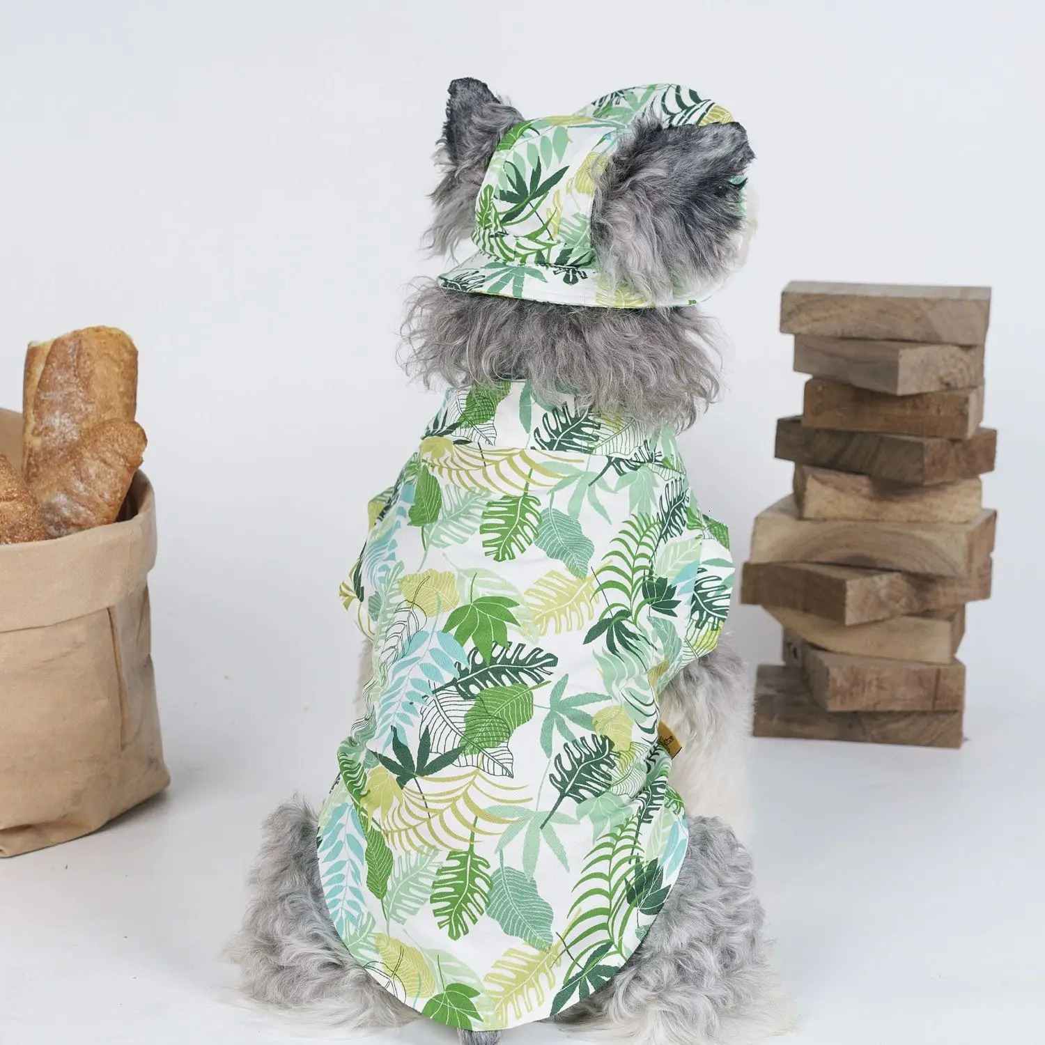 Summer clothing thin patterned cat and dog shirts vests 250318