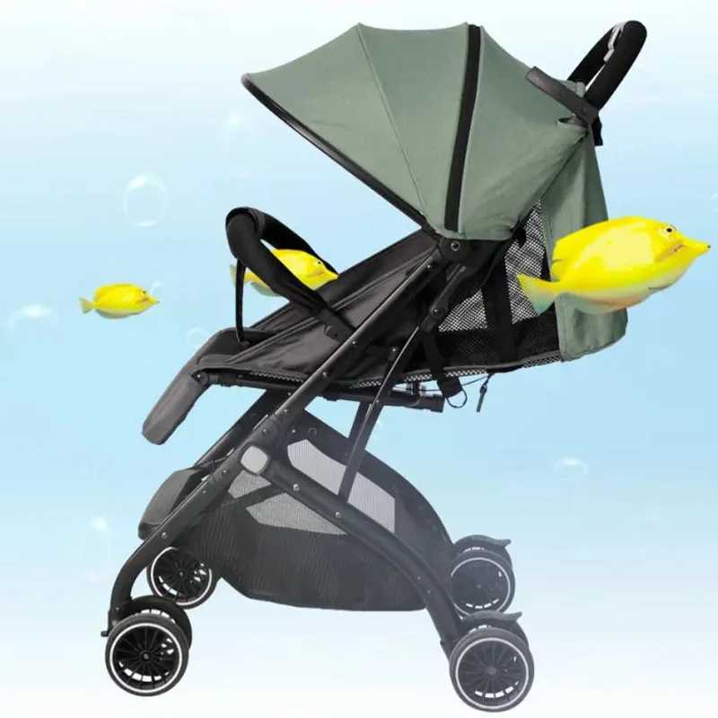 Portable folding baby stroller multifunctional childrens stroller detachable and washable lightweight four-wheel baby stroller Z250319
