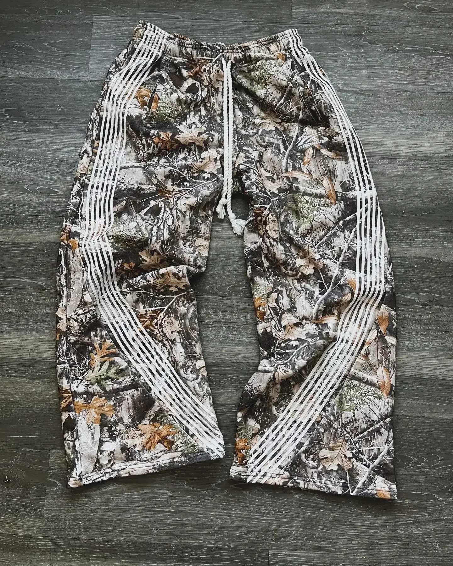 Sweatpants Y2K pants mens gothic hip-hop letters American retro double-layer design loose elastic waist jogging casual pants X250319