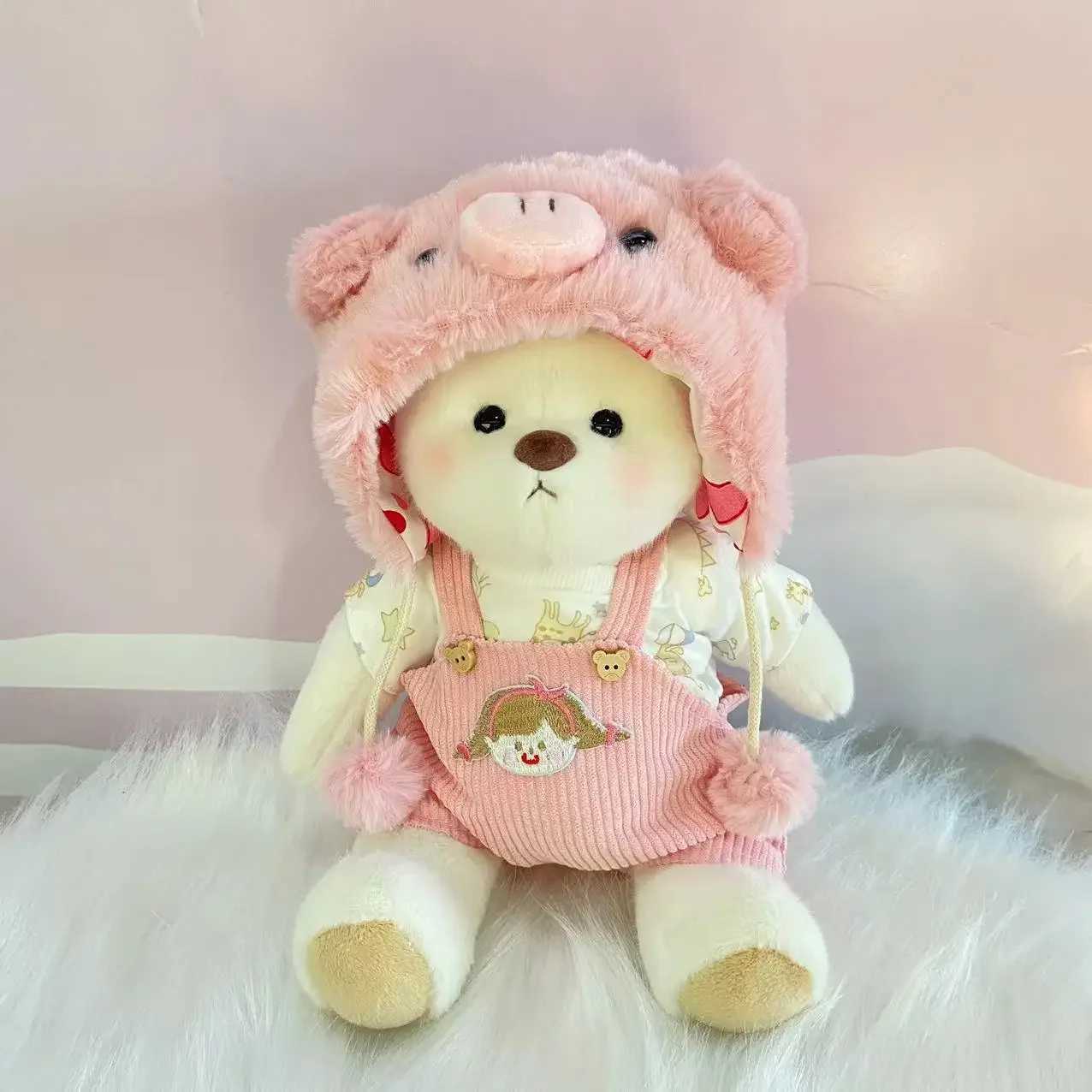 30cm Teddy Bear Clothing Kawaii Teddy Bear Doll Clothing Accessories Plush Doll Replacement ClothingT250318