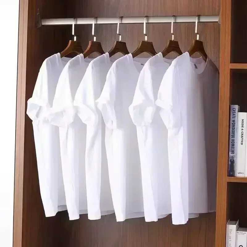 2025 New Cotton Fashion Chest Phantom Letter Printed Men and Women Couple Short Sleeve Casual Round Neck T-shirtT250318