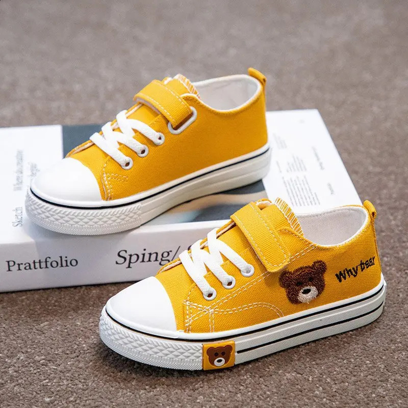 Mens and Womens Shoes Spring Childrens Canvas Shoes Little Girls Casual Board Shoes Boys Sports Small White Shoes 250319