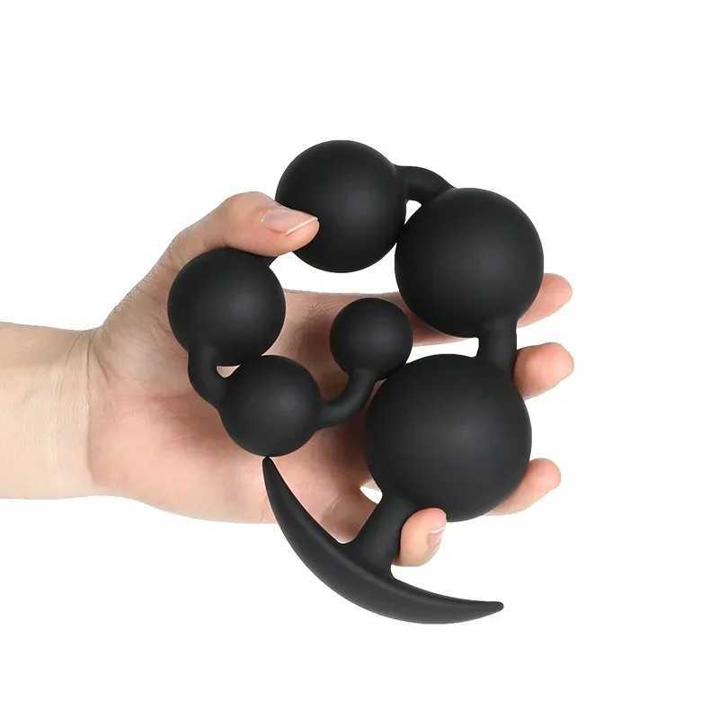 Bdsm Silicone Big Anal Plug Anal Beads Anus Masturbation Butt Plugs Erotic Flirt Sex Toys Prostate Massage for Couple Men Women W250319