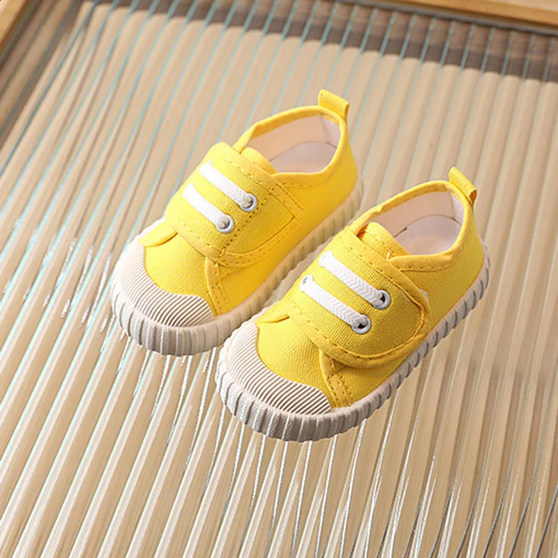 Children Solid Color Canvas Shoes Boys Outside Sneakers Autumn Casual Kids Shoes Toddler Girls Flat Sports Running Shoes CSH1348 250319