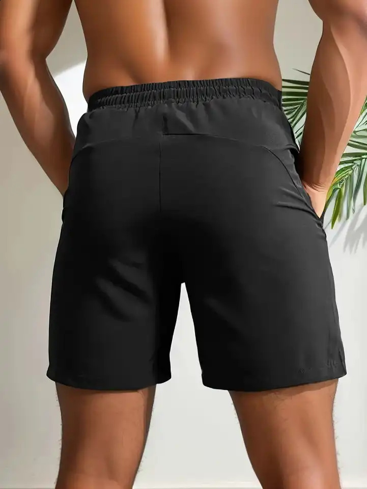 Mens FivePieceS hortsS portsF itnessS wimmingw ithZ ipperP ocketsQ uickDryingCa sualBr eathableDr 250409