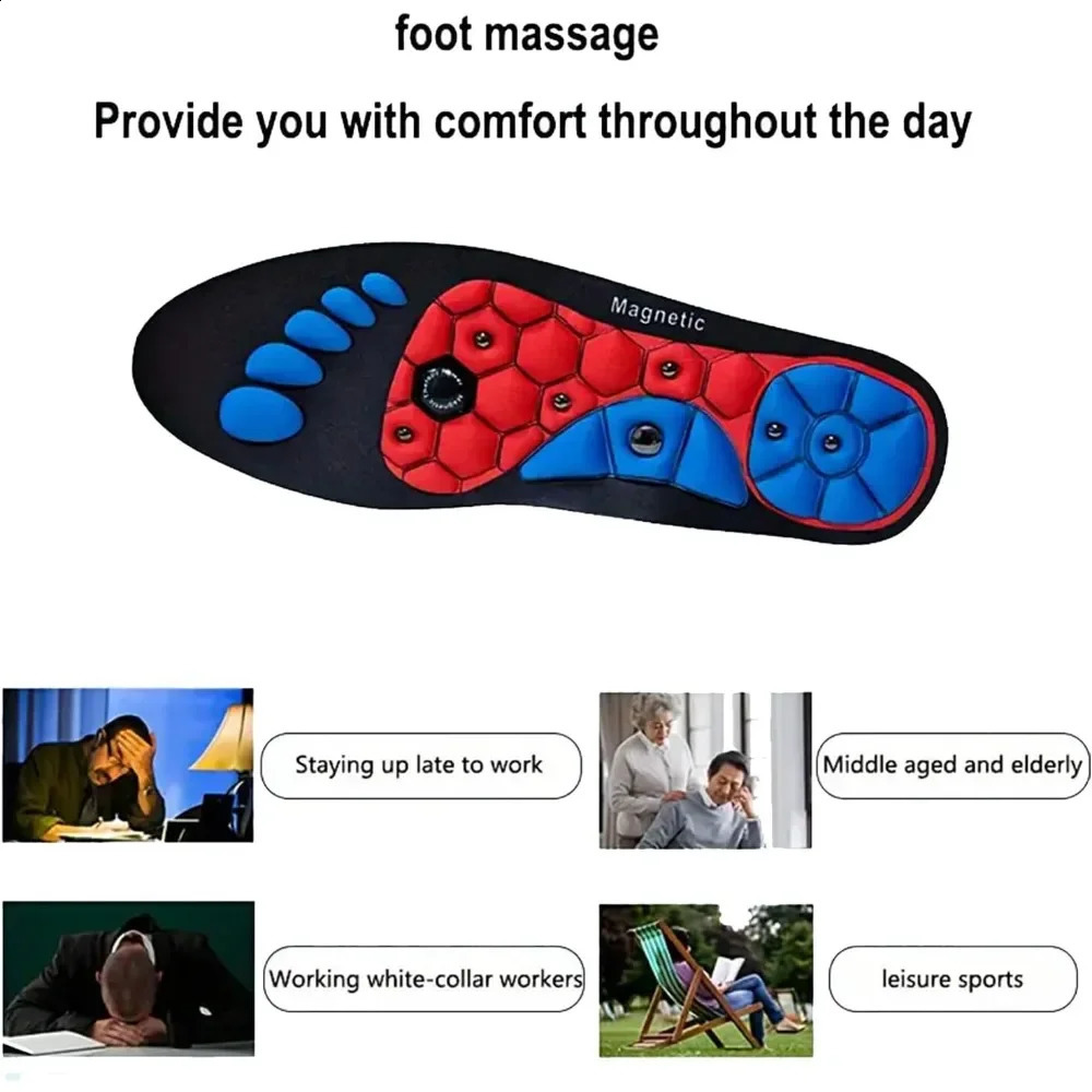 Acupressure Insoles Orthopedic Insoles for Men Women Shoes Insoles Shock Absorption Insoles Magnetic Insoles for Weight Loss 250319