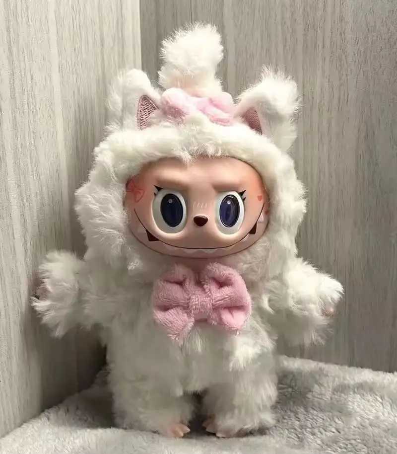 Popular Labubu plush toys SKULLPANDA Mokoko Zimomo Halloween Labubu keychain dolls Christmas gifts keychain childrens toys gifts X250318