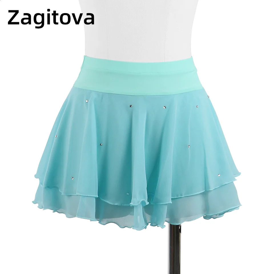Zagitova Figure Skating Skirt For Women Girls Ice Skating Clothes Mini Skirt With Underwear Beautiful Diamond 250319