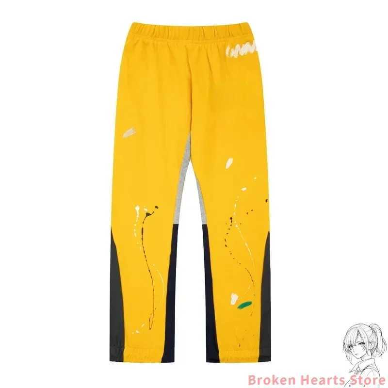 Vintage Hip Hop Letter Baggy Casual Pants Casual Tie Dye Sweatpants Y2K Clothing Men Women Stretch Waist Jogging Pants TrousersT250319