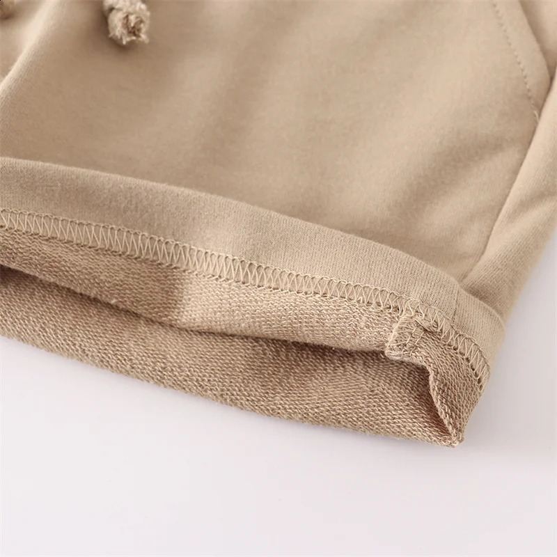 Jumping Meters 2-7T Summer Boys Shorts Plain Drawstring Kids Trousers Baby Boys Girls Short Pants Solid Childrens Clothes 250319