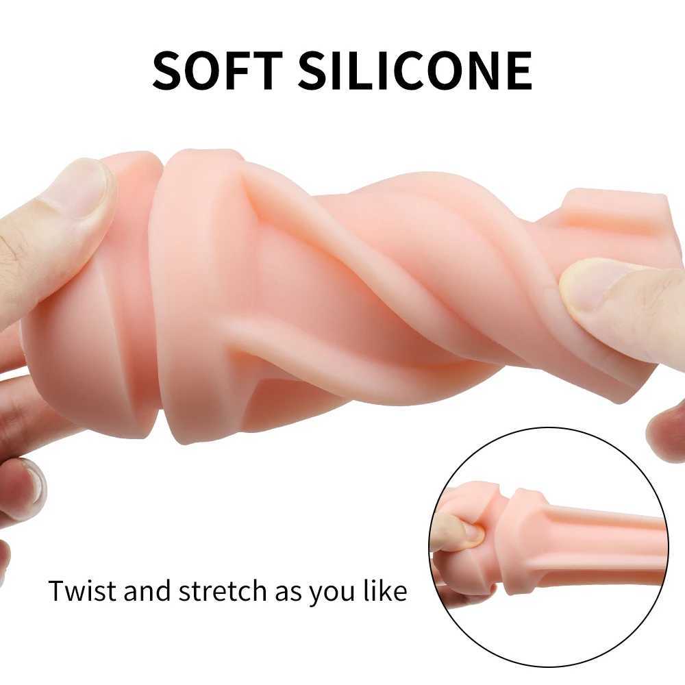 Male sucking masturbation cup soft cat tight vagina adult oral sex endurance training vacuum pocket cup sex toyXJ250319