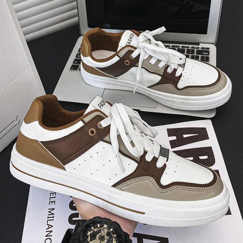 Mens shoes Fi white sports shoes mens lace board shoes 2025 thick soled Vcani shoes Zapatillas Y250318