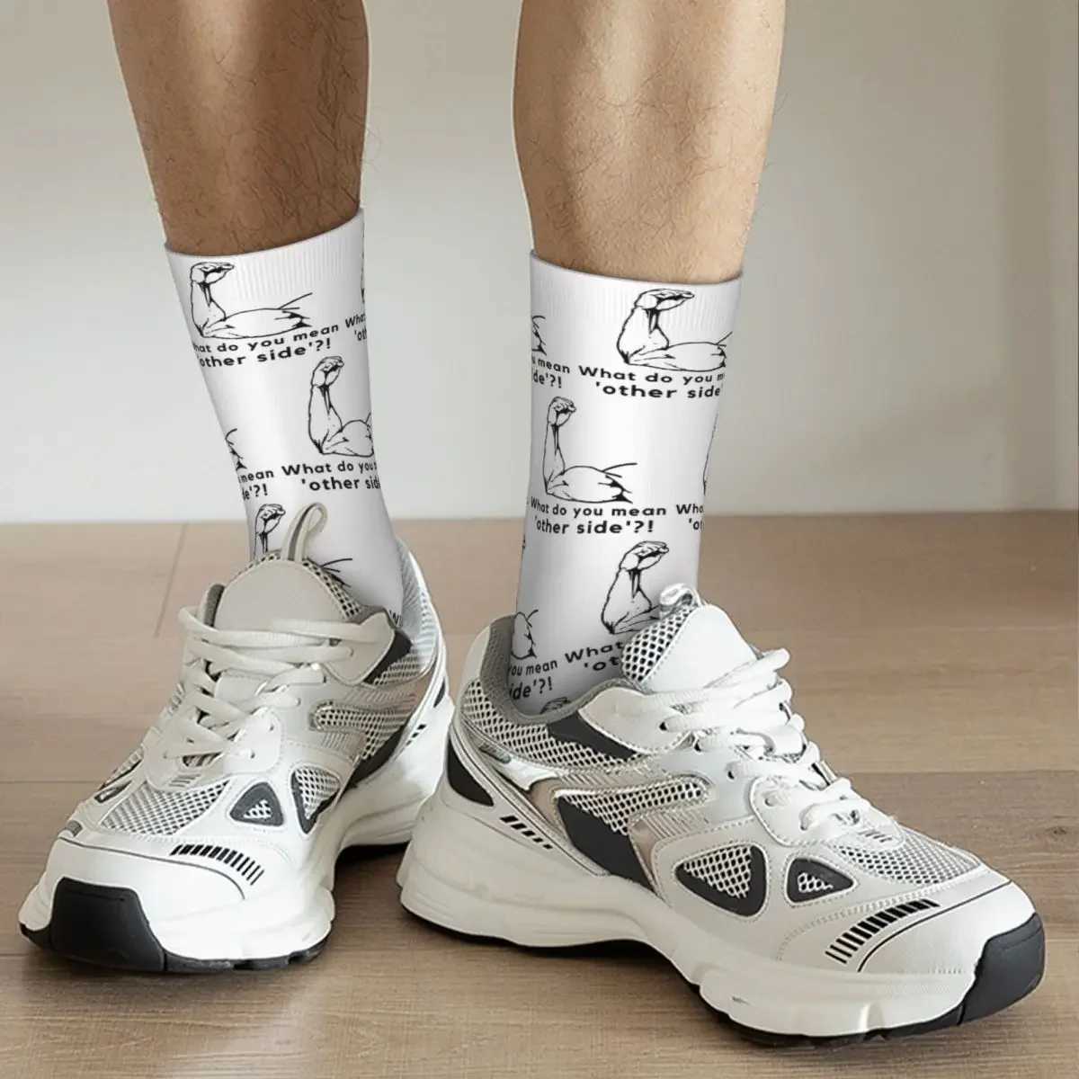 What do you mean by other side socks? Harajuku sweatshirt absorbent long socks seasonal unisex birthday gift X250319