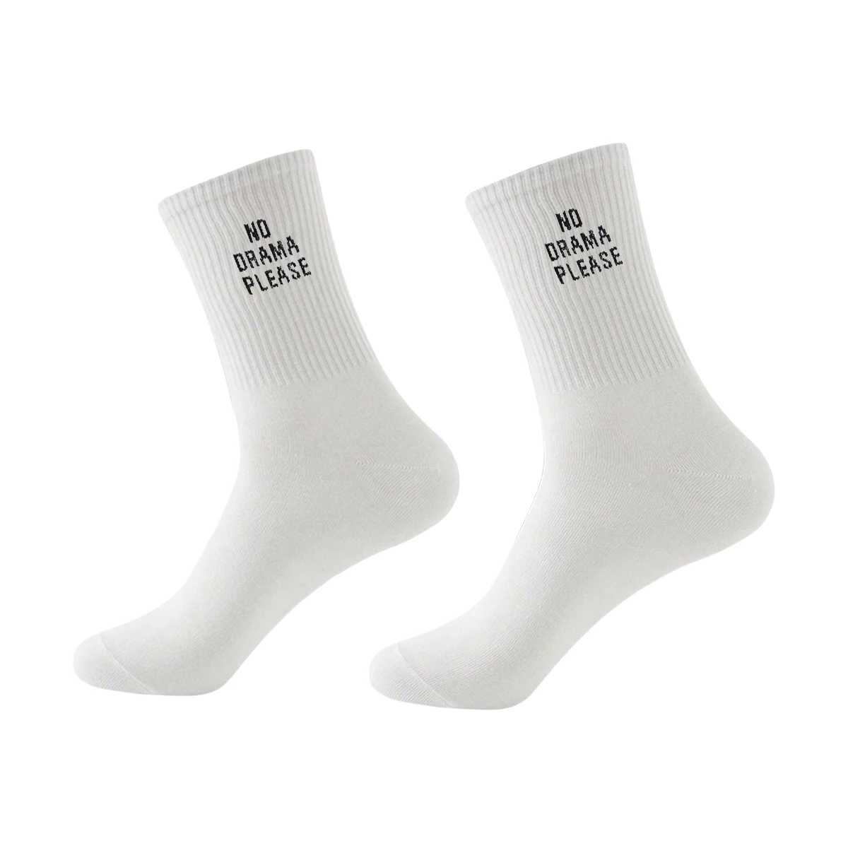 5/10 pairs of random mens work socks white letter design fashionable unique fun moisturizing gift recommendation X250319
