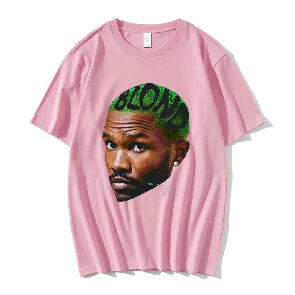 Frank Vintage Graphic T Shirt Blond Hip Hop Music Singer R B T-shirt Men Women Fashion Oversized Short Sleeve T-shirts 250313