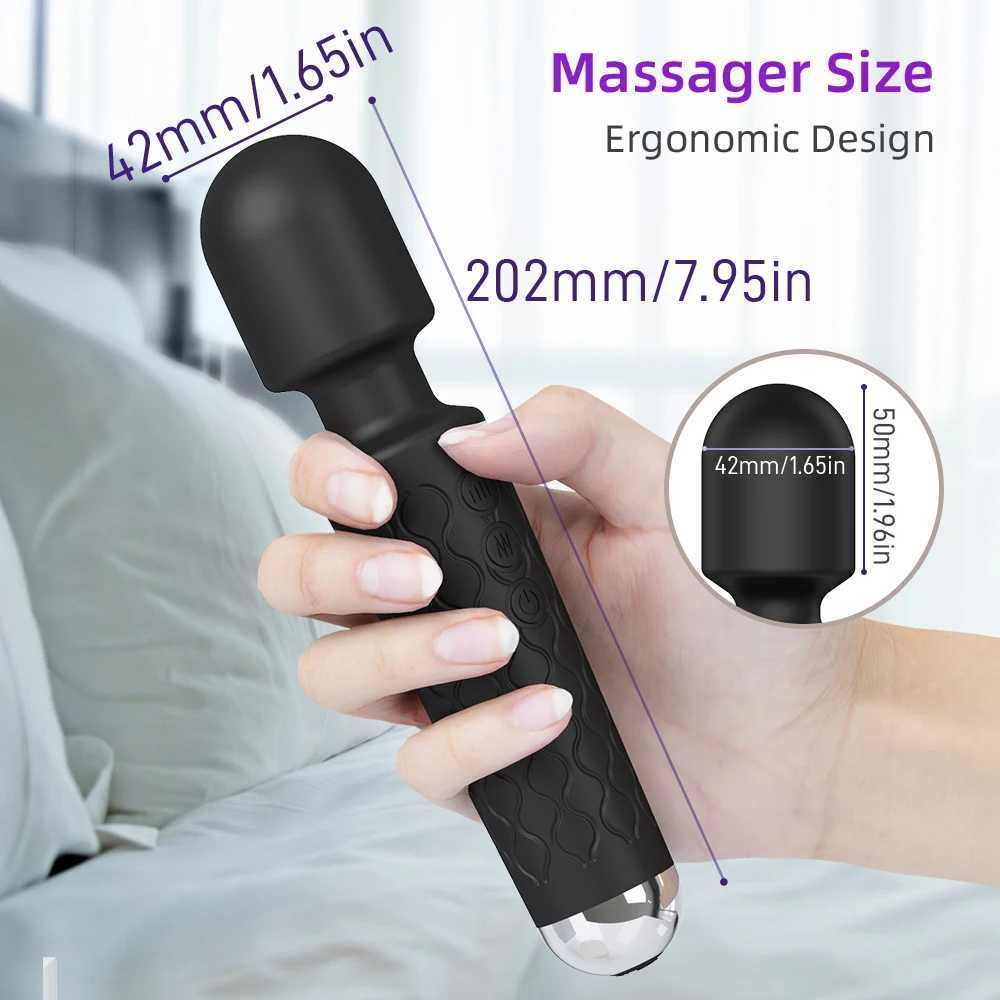Powerful Clitoris Vibrators USB Recharge AV Vibrator Massager Sexual Wellness Erotic Sex Toys for Women Adult Product G Spot W250319