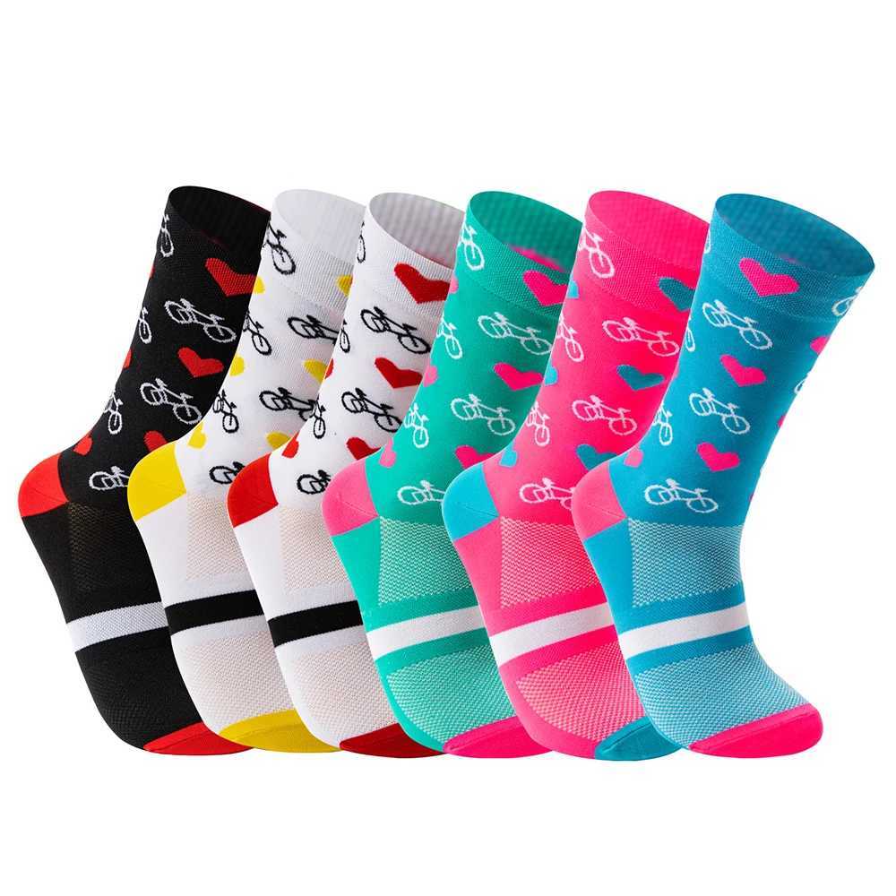 1 pair mens colorful happy socks Mens leisure Business dress socks Outdoor sports quick drying Breathable cycling in socks X250319