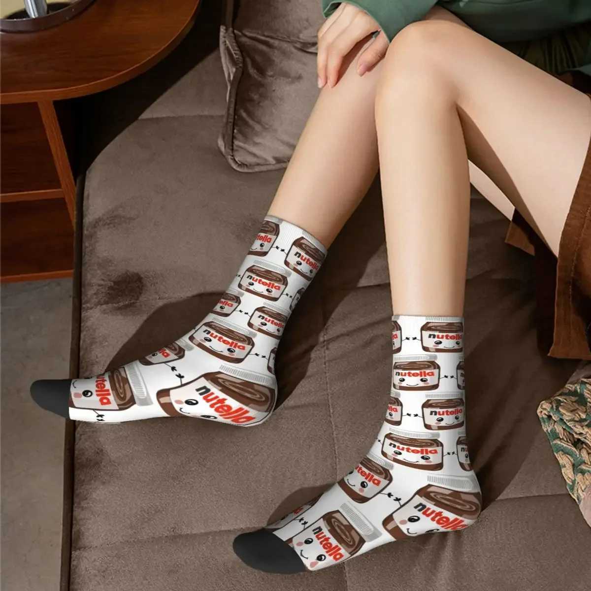 Nutella Cutie Socks Harajuku Super Soft Socks Four Seasons Mens Gift Accessories X250319