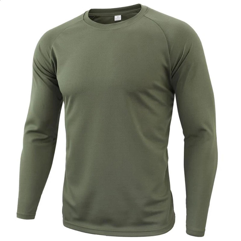Autumn simple and fashionable mens long sleeved round neck Tshirt solid 3D printed graphic casual street trend Ropa Hombre Y2k top 250319