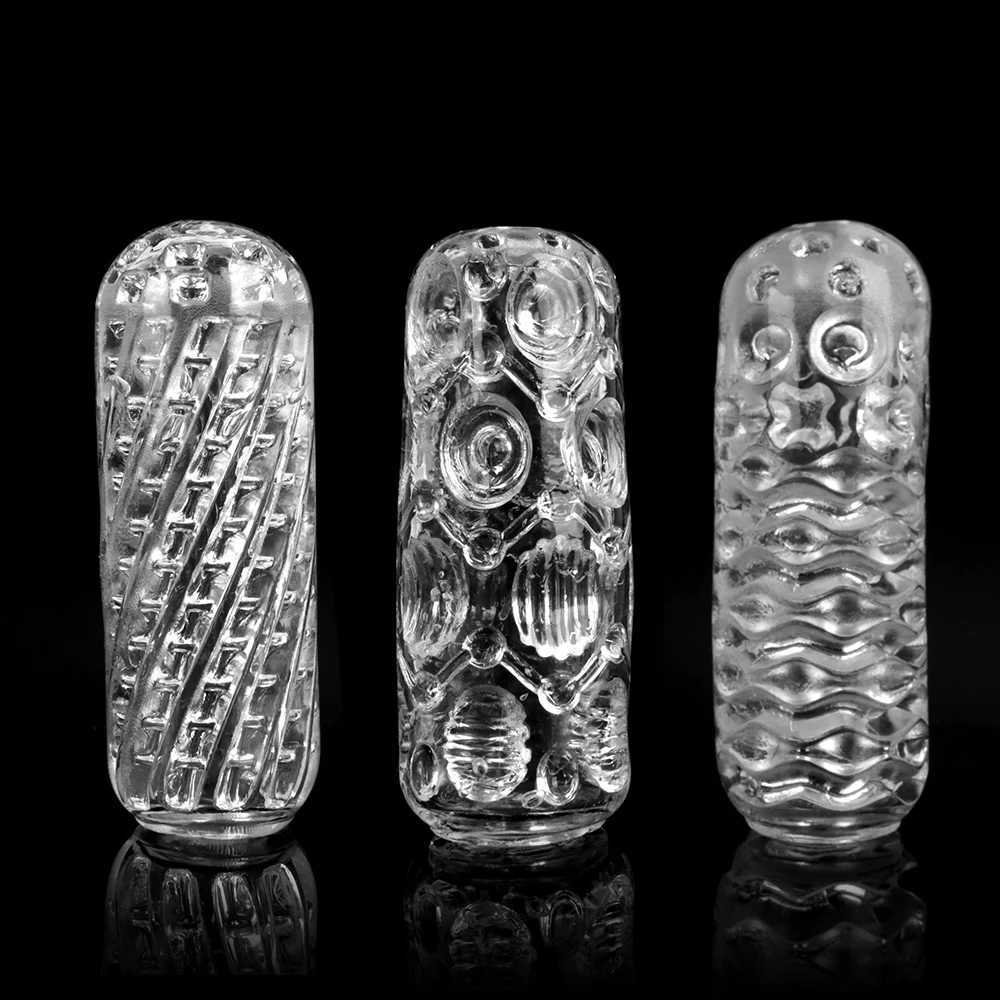 Transparent Male Masturbation Cup Pussy Vaginal for Men 18 Penis Pump Glans Sucking Delay Exercise Machine Sex ToyXJ250319
