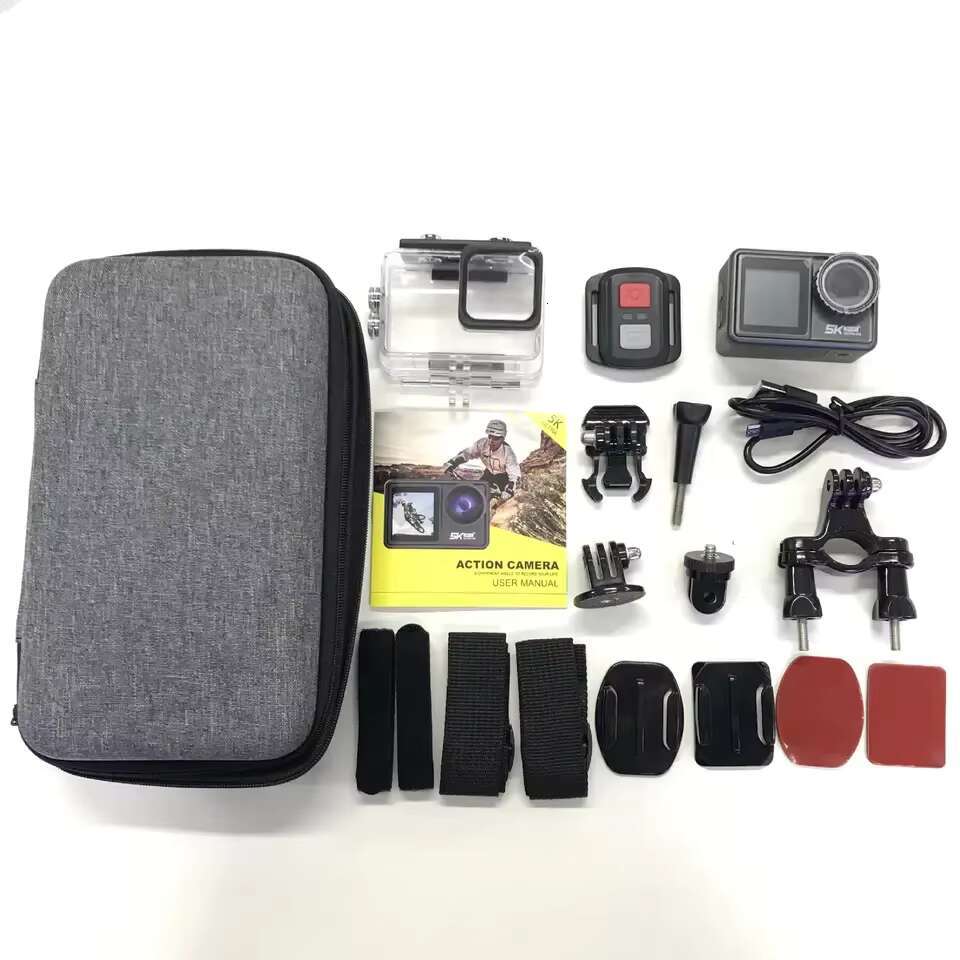 High Quality Tracking Head Waterproof Touch Dual Colorful Screen Action Camera 4K 5K with WIFI and EIS