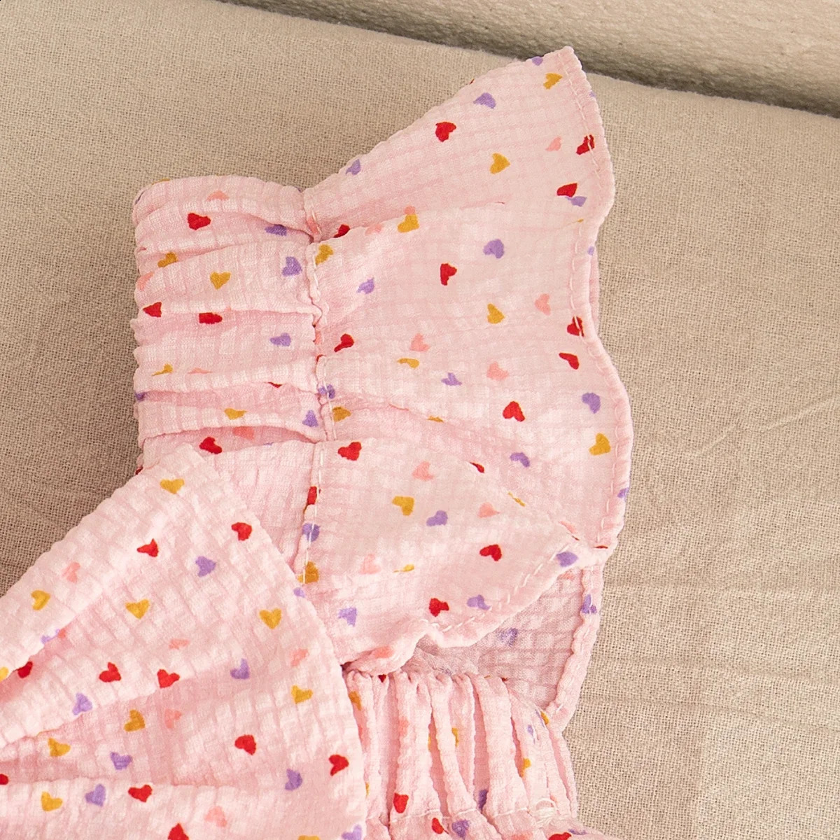 Two piece baby clothing set summer full print fly sleeves born project sweet bow girl 250319