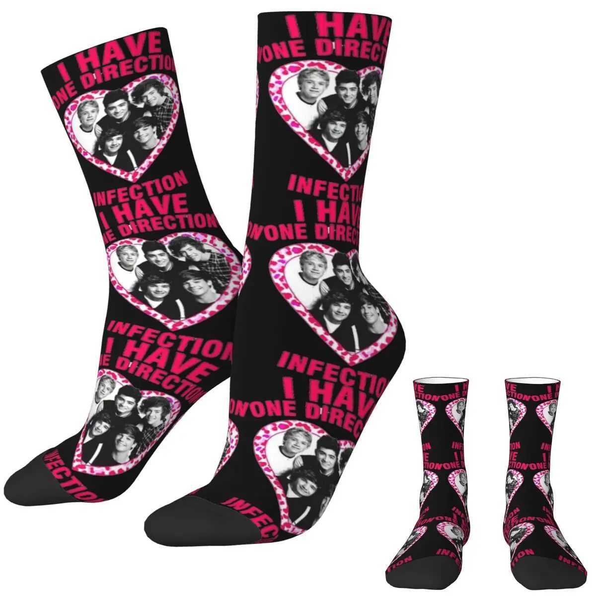 I Have Ones Music And Directions Socks Autumn Stockings Retro Women Men Warm Soft Socks Graphic Skateboard Anti Slip Socks X250319