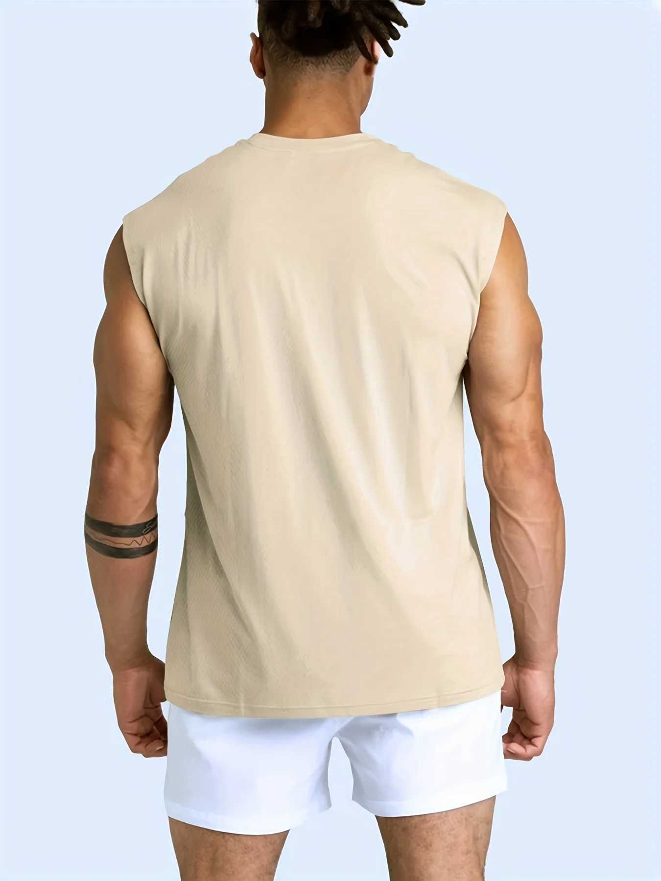Mens Summer Fitness Set Breathable and Loose Fitness Training Sleeveless T-shirt Mens Quick Drying Tank Top Fitness ClothiT250318