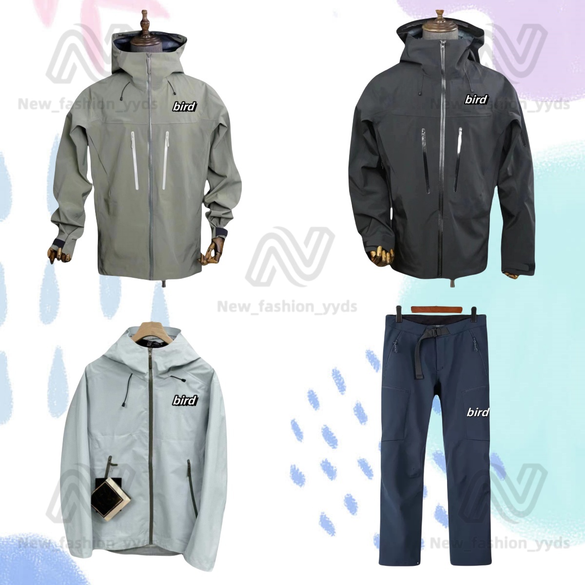 10A 2025 New Jacket Pants Man Jacket Designer Breathable Fabric Outdoor Embroidery Waterproof Warm Jacket Men's Casual Lightweight Hiking