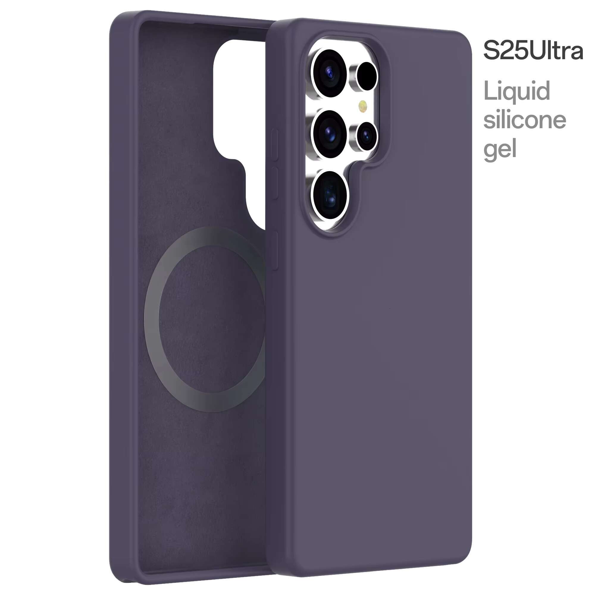 Soonleader Free Sample Custom Microfiber Liquid Silicone Phone Case Cover for Samsung S25 Plus Ultra