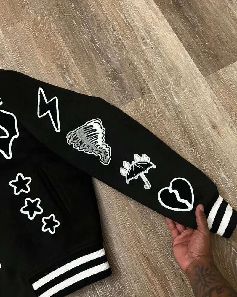 2025 New American Hip-Hop Retro Personalized Graphic Embroidery Oversized Men's Coat Y2k Haruku Gothic Casual Joker Streetwear