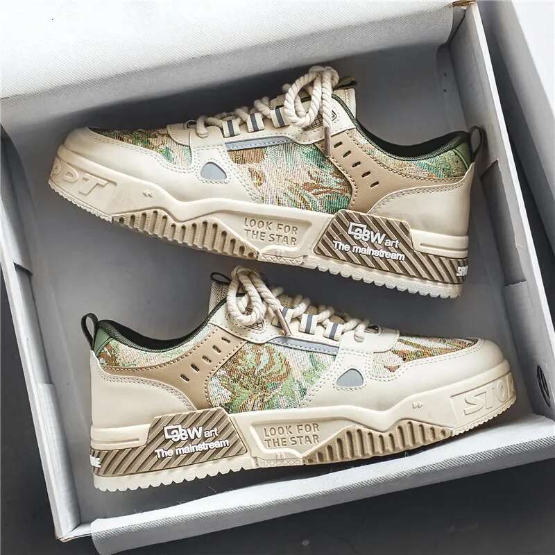 2025 New Men's Full Match Men's Shoes Comfortable Platform Men's Casual Sports Shoes Designer Fashion New Men's Flat Shoes