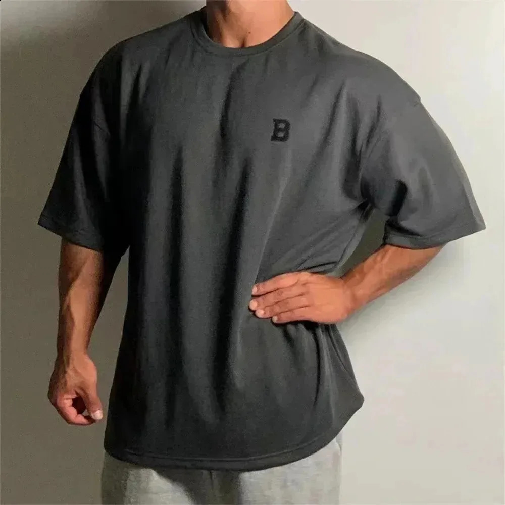 100 pure cotton summer mens solid Tshirt ultrafine five and a half short sleeved casual street clothing top 250318