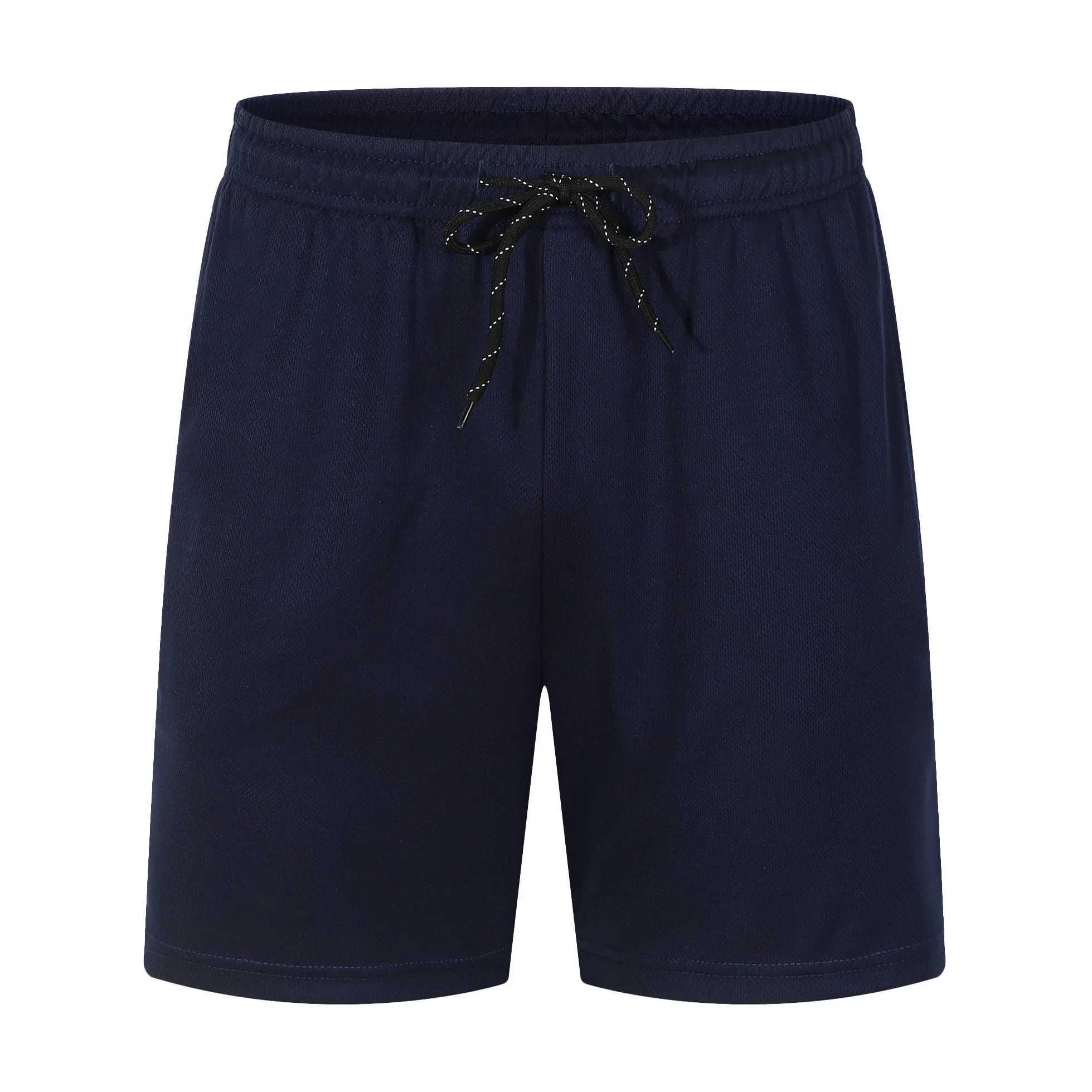 Mens sport pocket solid color drawstring dry beach shorts summer pants pocket loose sports pants W250319